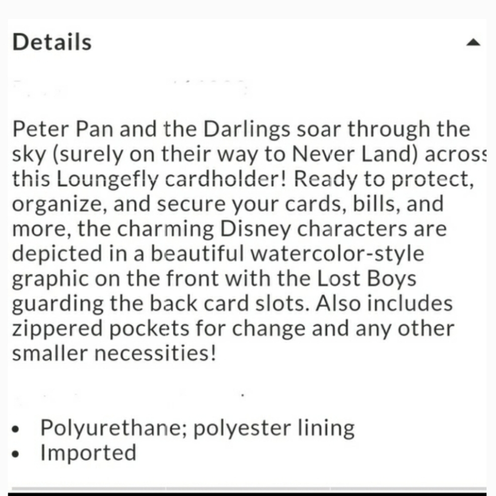 NWT Loungefly Peter Pan Captain Captain Hook mini backpack and wallet set - Picture 12 of 16